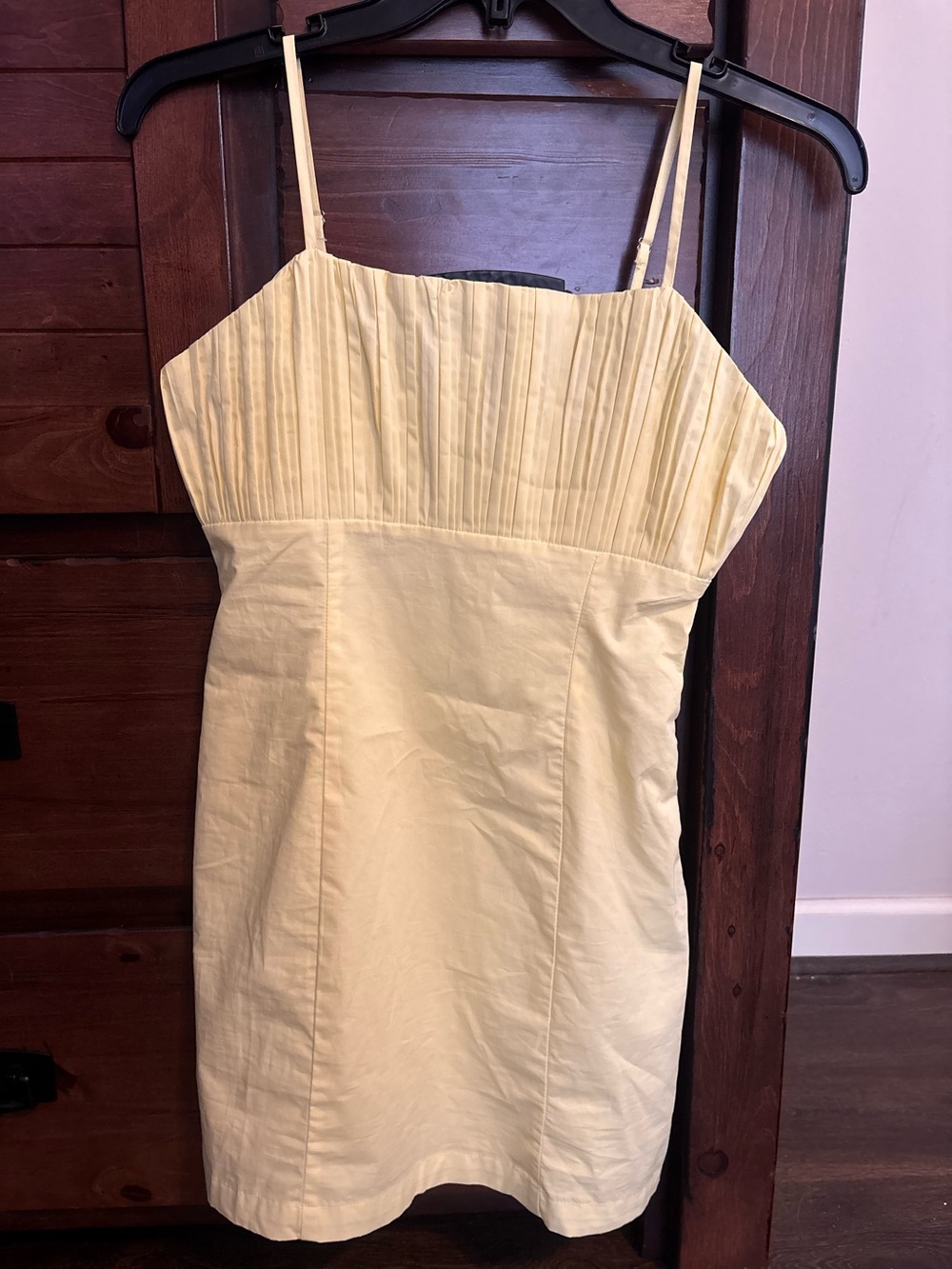 Butter yellow mini dress